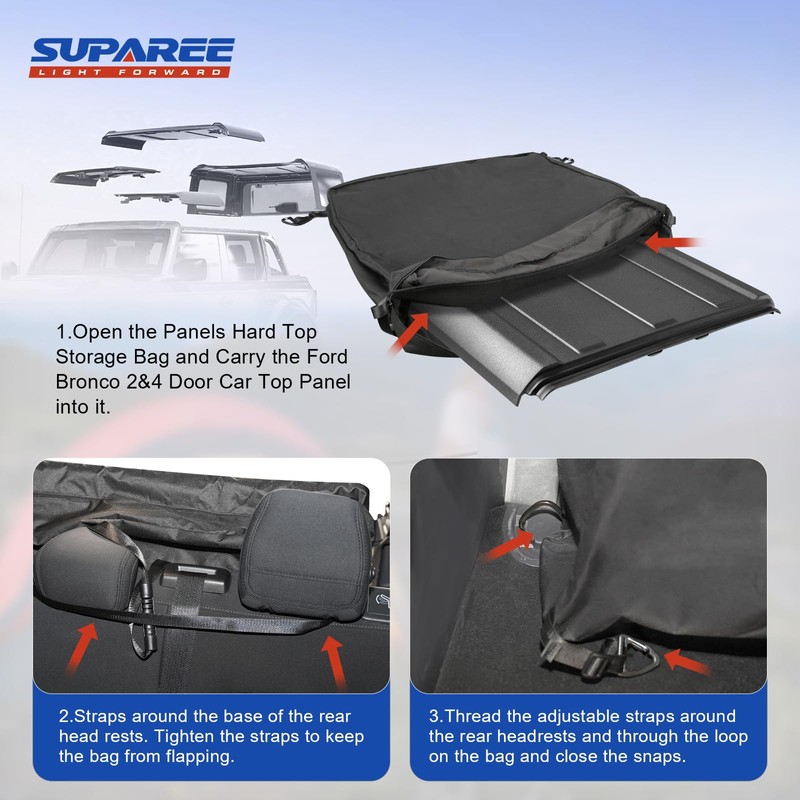 SUPAREE Freedom Panel Storage Bag Hard Top Storage Bag with