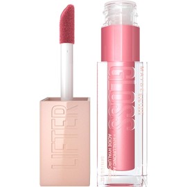 Maybelline Lifter Gloss Brillo Labial Hidratante con Ácido Hialurónico, Efecto Volumen, Aplicador XL, Hidratación Hasta por 4 Horas, Acabado Brillante, Tono 005 Petal