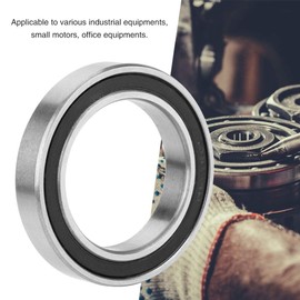 Ball Bearings, Pack of 10 6802-2RS Deep Groove Ball Bearings, Rubber Seal Bearings, 15 x 24 x 5 mm for Various Industrial Plants