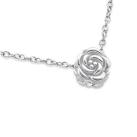 Rose Necklace 925 Sterling Silver 45cm
