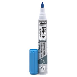 Pébéo 803407 7A Fabric Marker Brush Tip 1mm Light Blue