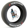 Tire Stickers Yokohama w/Logo - Permanent DIY Glue On White