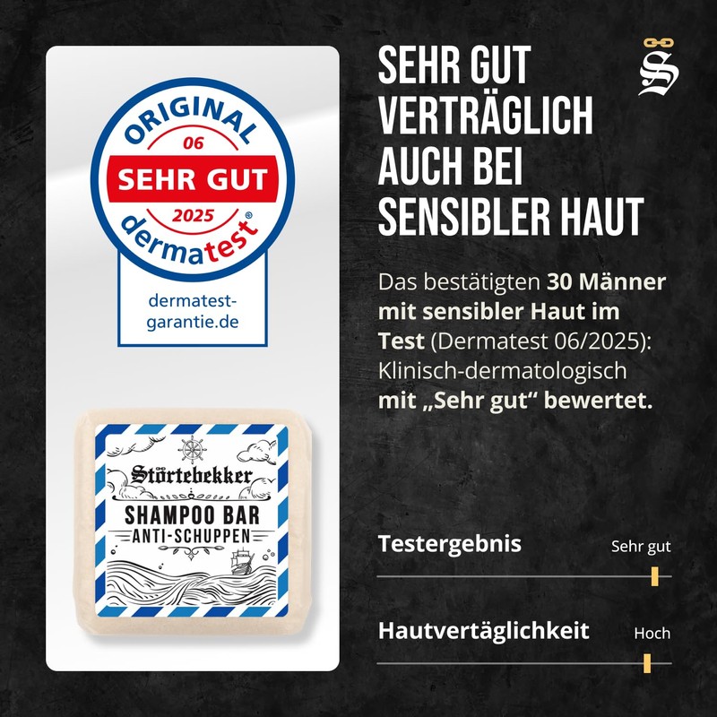 Störtebekker Premium Solid Anti Dandruff Shampoo - Solid Shampoo Men