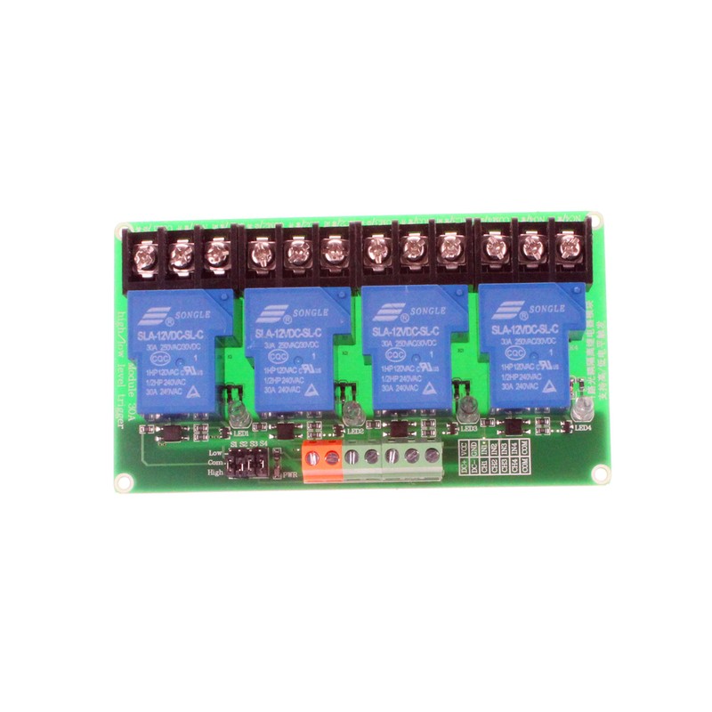 NOYITO 30A 4 Channel Relay Module High Low Level Trigger