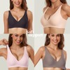 GXOULRRA Deep V Bras for Women Comfort Wireless Bras Bralettes