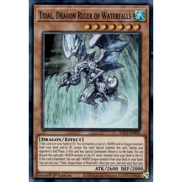Tidal, Dragon Ruler of Waterfalls - RA03-EN009 - Super Rare