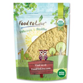 Food to Live Organic Garbanzo Bean Flour, 4 Pounds - Non-GMO Chickpea Flour, Stone Ground, Kosher, Vegan, Bulk, High in Protein and Fiber, Product of the USA