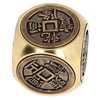 Metal Figertip Rotating Cube Embossed 6 Sided Anti Anxiety Stress