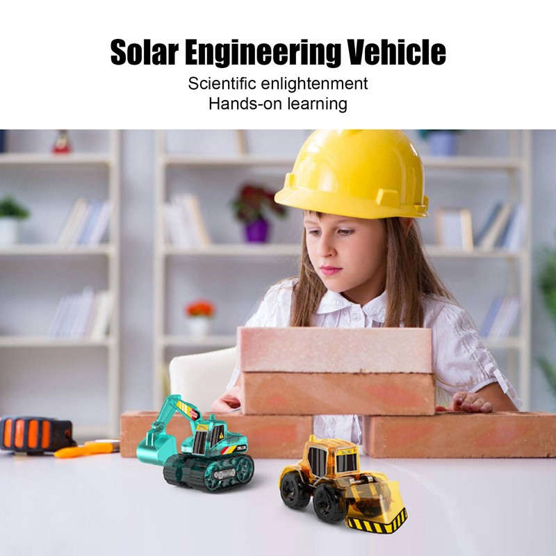 DIY Solar Engineering Vehicle Assembly Construction Car Toy Science Educational