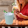 Round Ice Bucket Multipurpose Safe Galvanized Ice Buckets with Lid