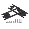 VBESTLIFE RC Servo Adapter Plate, 2PCS Lightweight Carbon Fiber Servo