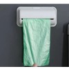 2 PCS Wall Mount Trash Bags Storage Box Garbage Bag