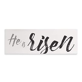 He is Risen Rustic Wood Wall Sign 6x18
