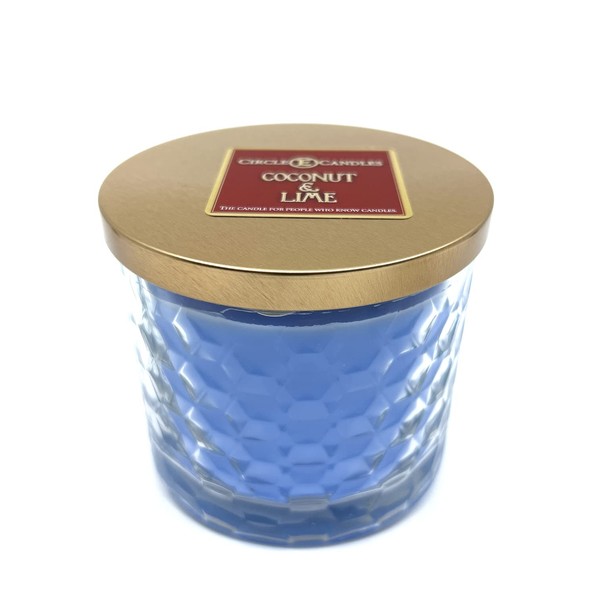 Circle E Candles, Coconut Lime Scent, Medium Size Jar Candle,