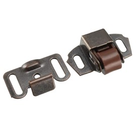 uxcell Retro Cabinet Wardrobe Door Single Roller Catch Ball Latch Hardware Copper Tone 20pcs