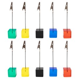 10pcs Titular de número de mesa tarjeta de nombre lugar titular de la tarjeta Memo Clip titular stand Nota Holder fotos papel Menú Clip, Multicolor
