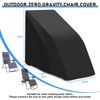 Fizentia 2-Pcs Zero Gravity Chair Cover,Waterproof Folding Lawn Lounge Chairs