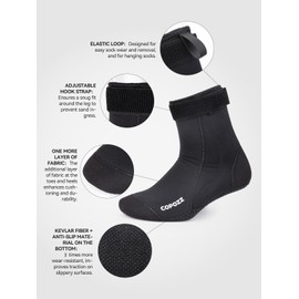COPOZZ Diving Socks Neoprene Beach Water Socks-Anti Slip for Snorkel Swim Youth Men Women