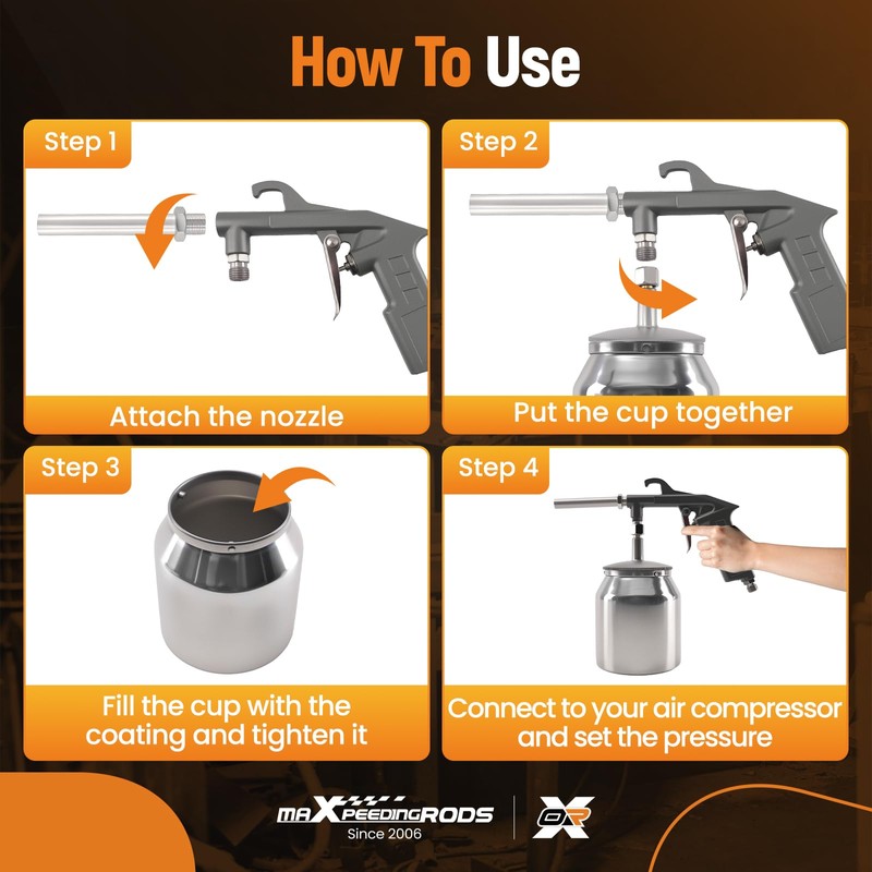 maXpeedingrods Sand Blaster, Portable Sandblaster Handheld Sandblasting Air Sand Blasting