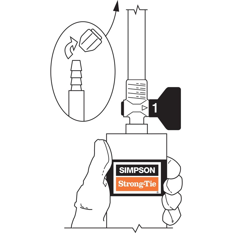 Simpson Strong-Tie ETIPAC2G10 Crack-Pac 9-oz. Single-Cartridge Injection Epoxy