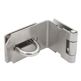 Heavy Padlock Hasp Duty,Door Hasp Latch 90 Degree, Stainless Steel Safety Angle Locking Latch for Push/Sliding/Barn Door