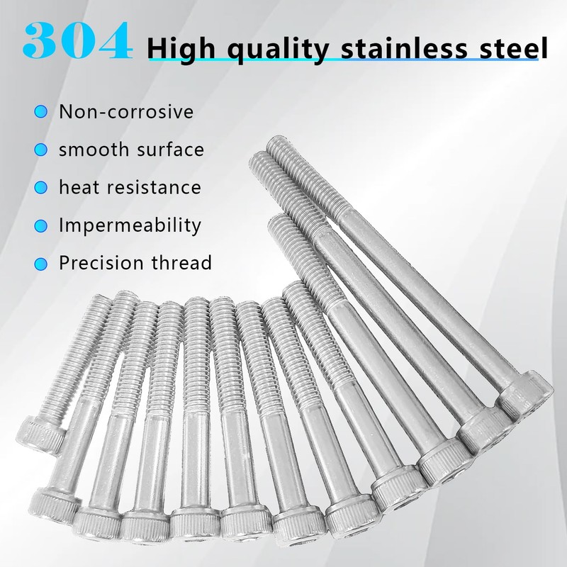 BIGLKNM Titanium Cylinder Head Studs Nuts & Engine Bolt Kit
