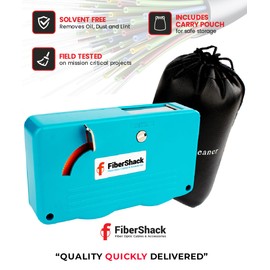 Fibershack - Fiber Optic Cleaning Box. A 2.5mm SC Fiber Cleaner & 1.25mm LC Fiber Cleaner. Our 500+ use Optical Connector Cleaning Tool is a Crucial Addition to Your Kit
