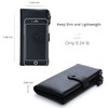 Bveyzi Women Soft Leather RFID Blocking Bifold Slim Wallets Ladies
