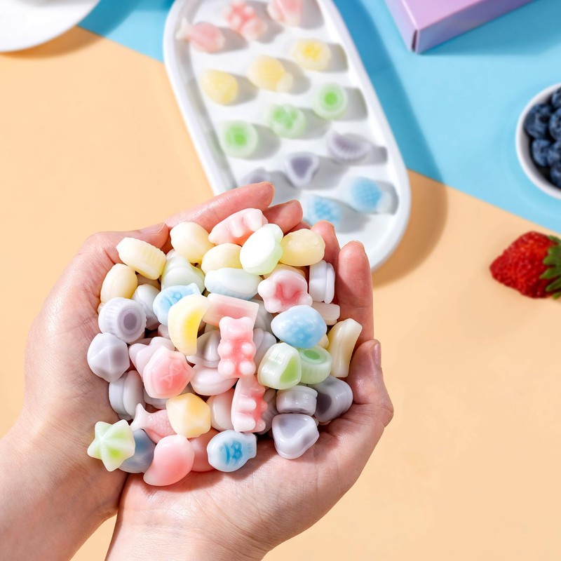 Halfoma Wax Bottle Chewable Candy, with Various Fruit-flavored Syrups in