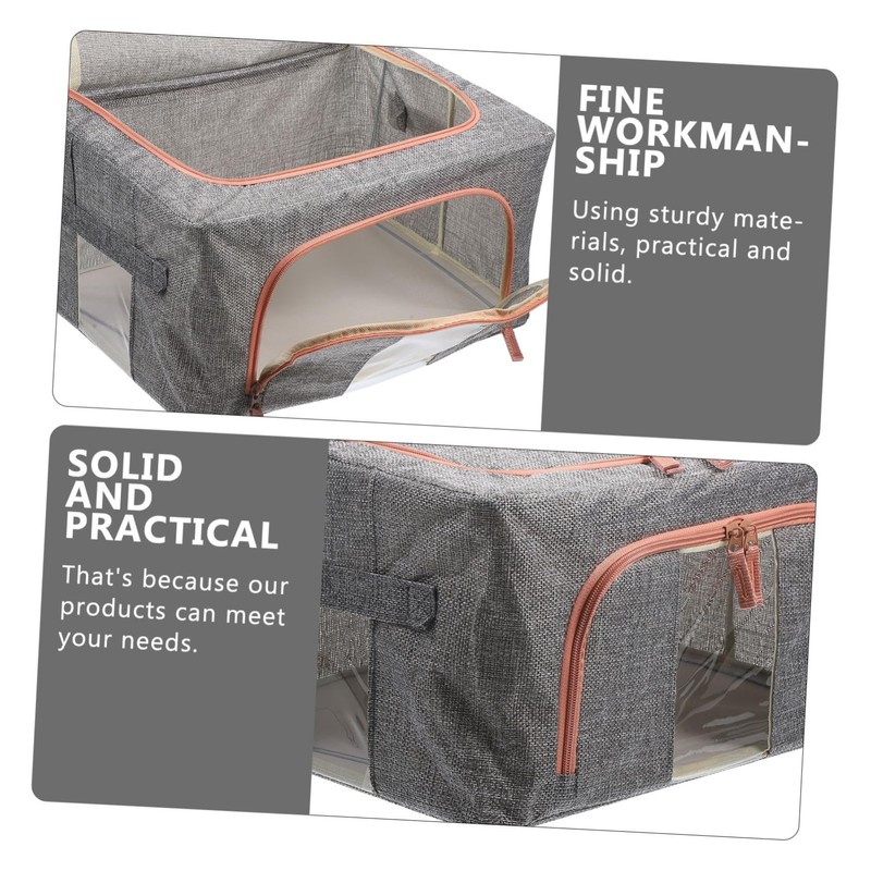 Outanaya Storage Bin for Closet Quilt Storage Case Comforter Organizer