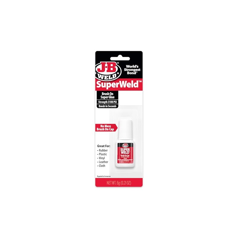 J-B Weld SuperWeld Pegamento Transparente Líquido 5.91 ml, 33106