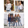 CATHY Womens Long Sleeve Casual Tunic Tops Fall Fashion 2025
