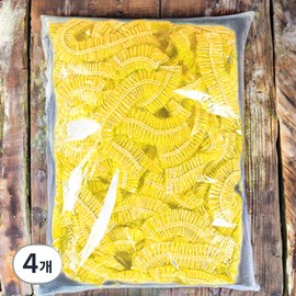 Nanri Sisters hair color dyeing vinyl color disposable vinyl self-dyeing hair cap 100p 4 pcs yellow / 난리시스터즈 헤어컬러 염색비닐 컬러 일회용 비닐 셀프 염색 헤어캡 100p 4개 옐로우