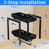 BOIVSHI Pull Out Spice Rack Organizer, 2-Tier Vertical Spice Rack,