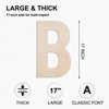 MGTECH 17 Inch Large Wooden Letter B, 1/4 in Thick