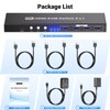 8K60Hz 4K120Hz KVM Switch 1 Monitor 3 Computers, 3 Port