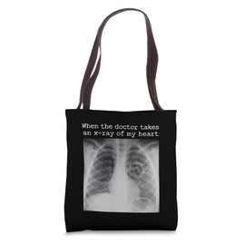 When The Doctor Takes an X-ray of My Heart Yorkie Dog Mom Tote Bag