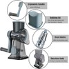 Rotary Cheese Grater Shredder with Handle Handheld Round Mandoline Vegetable