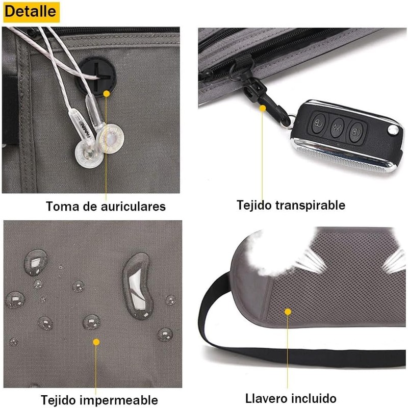 Mythya Carteras para Pasaporte, Cinturón de Dinero de Viaje Oculto