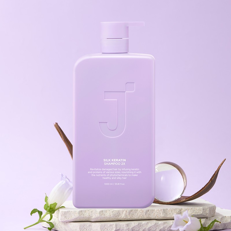 J. Soop Silk Keratin Shampoo 2X, 1L, 1 Piece