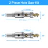 TCT Hole Saw Set, 2-Pack of 5/8" (16mm) Heavy Duty