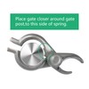 Wmebee 2-3/8" (2-1/2") x 1-3/8" Durable Chain Link Spring Loaded