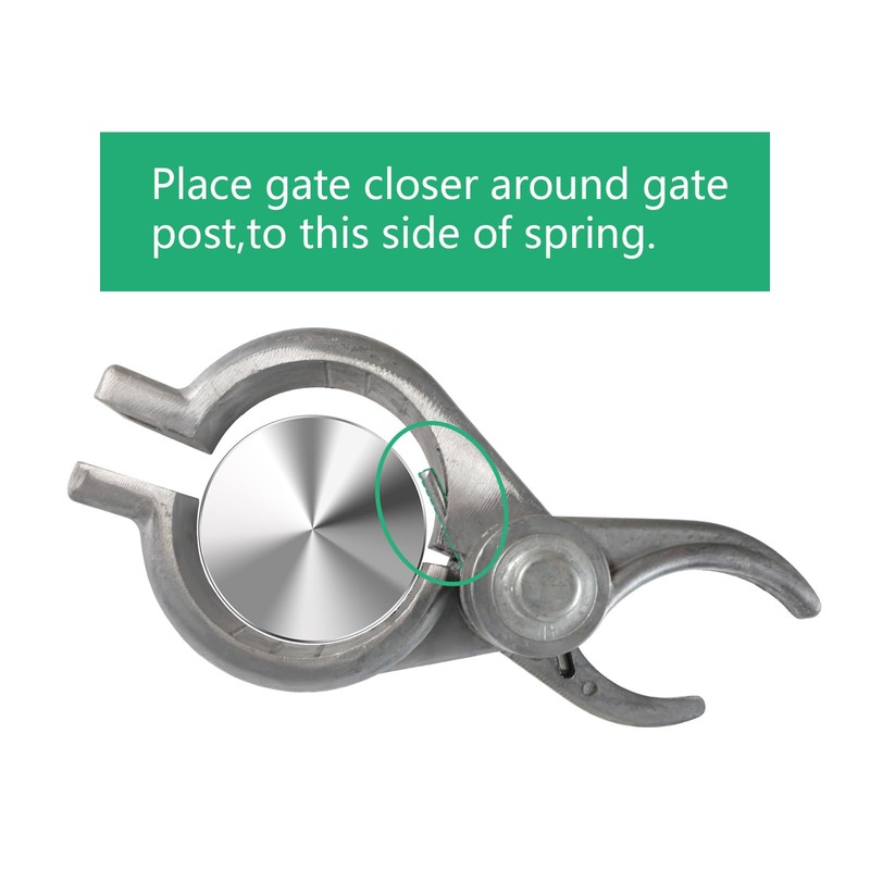 Wmebee 2-3/8" (2-1/2") x 1-3/8" Durable Chain Link Spring Loaded
