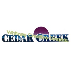 Whitney Cedar Creek  RV LOGO Graphic decal lettering vinyl sticker