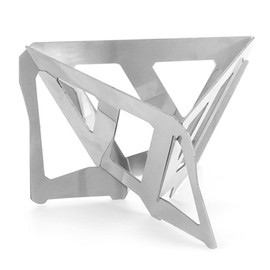 TopHomer Folding Coffee Drip, Collapsible Pour Over Coffee Dripper Stainless Steel Reusable Holder Cone Coffee Filter for Traveling Camping