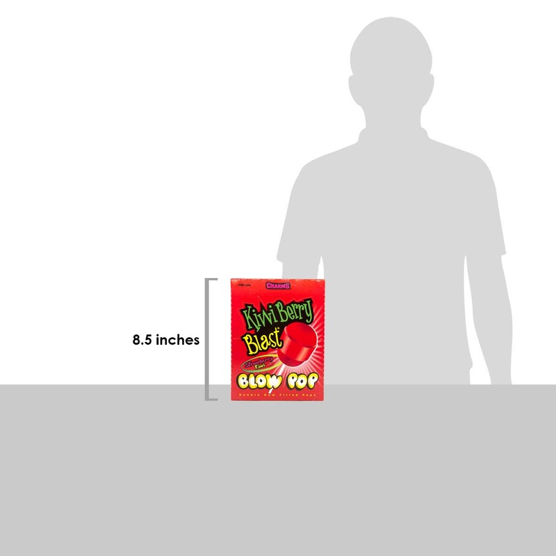 Charms Blow Pops, Kiwi Berry Blast Flavor, 48-Count Bag