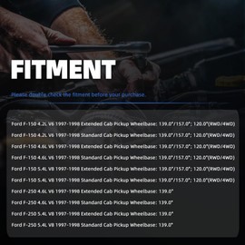 Fuel Pump for Ford F-150 4.2L 4.6L 5.4L 1997 1998 139.0" 157.0" 120.0"WB (RWD/4WD) F-250 4.6L 5.4L 1997 1998 139.0" WB Extended/Standard Cab Pickup F65Z9A407AA F65Z9A407AB F75Z9A407AA
