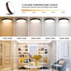 Dimmable Modern Wood Ceiling Light, Black LED 5CCT 2700K-6000K Flush