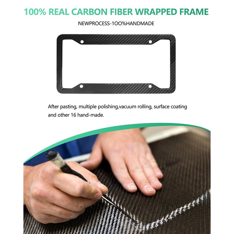 Carbon Fiber License Plate Frame