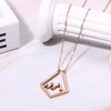 Oidea Ring Holder Necklace: Rosegold Dainty Stainless Steel Mountain Necklace